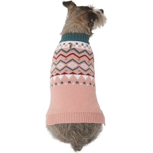 Frisco Pink Geometric Dog & Cat Sweater, X-Small