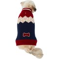Frisco Colorblock Bone Accent Dog & Cat Sweater, X-Small