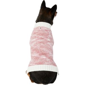 Frisco Heathered Dog & Cat Soft Chenille Sweater, X-Small, Pink