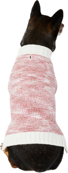 Frisco Heathered Dog & Cat Soft Chenille Sweater, Medium, Pink slide 1 of 7