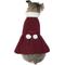 Show in main carousel: Frisco Mediumweight Pom Pom Bow Dog & Cat Peacoat Dress, Red, XX-Large slide 1 of 9