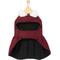 Show in main carousel: Frisco Mediumweight Pom Pom Bow Dog & Cat Peacoat Dress, Red, XX-Large slide 4 of 9