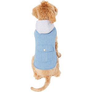 Frisco Mediumweight Denim Insulated Dog & Cat Fleece Jacket, Large