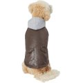 Frisco Mediumweight Faux Leather Dog & Cat Vintage Jacket, X-Large