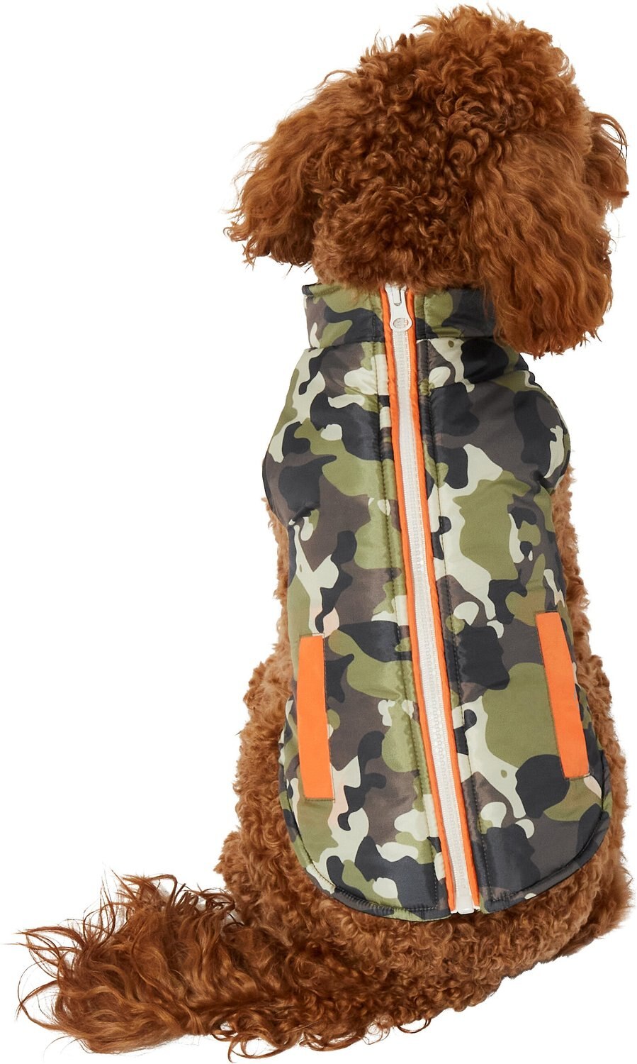 FRISCO Mediumweight Colorblock Insulated Dog & Cat Puffer Coat