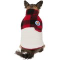 Frisco Mediumweight Red Plaid Insulated Dog & Cat Sherpa Coat, Small
