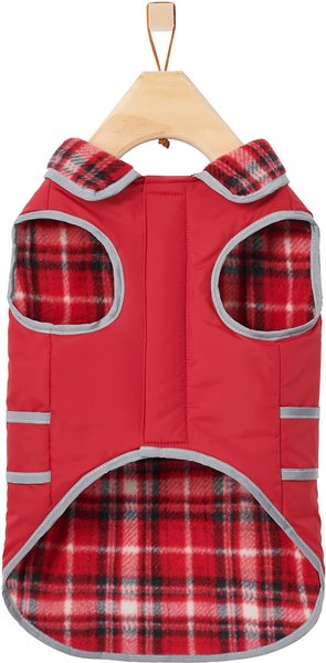 Frisco Reflective Water-Resistant Insulated Dog & Cat Coat, Red, X-Small slide 1 of 8
