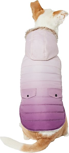 Frisco Mid-Heavyweight Purple Ombre Insulated Dog & Cat Parka, Small slide 1 of 8