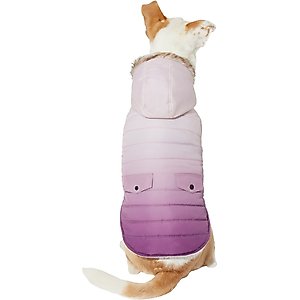 Frisco Mid-Heavyweight Purple Ombre Insulated Dog & Cat Parka, XXX-Large