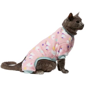 Pajamas for Dogs  Fleece Pink Flowers Pet Pajamas