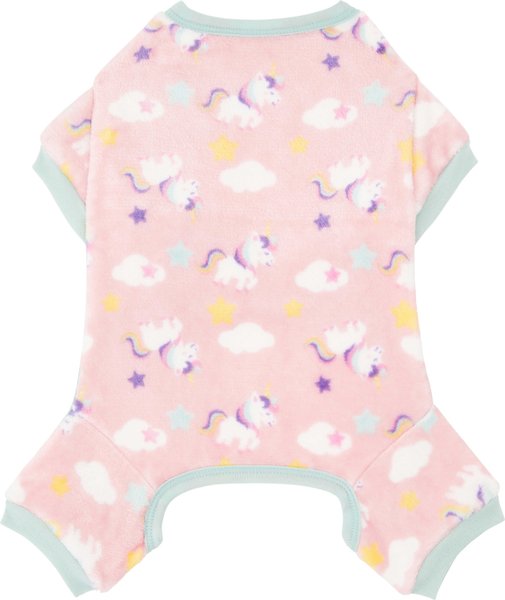 Frisco Dog & Cat Cozy Plush Fleece PJs, Unicorns, Large slide 1 of 7