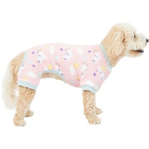 Frisco Dog & Cat Cozy Plush Fleece PJs, Unicorns, XX-Large