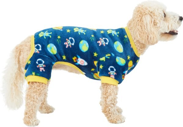Frisco Dog & Cat Cozy Plush Fleece PJs, Outer Space