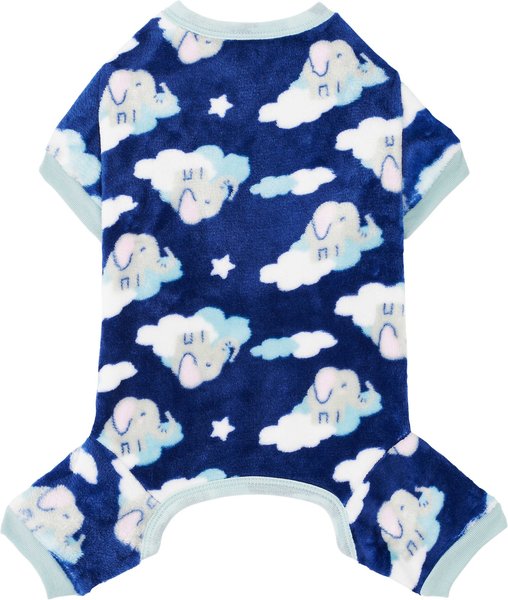 Frisco Dog & Cat Cozy Plush Fleece PJs, Elephants, X-Small slide 1 of 8