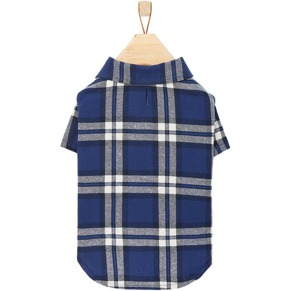 Frisco Navy Plaid Dog & Cat Flannel Shirt