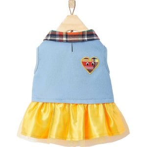 Frisco Chambray Plaid Dog & Cat Dress, X-Large