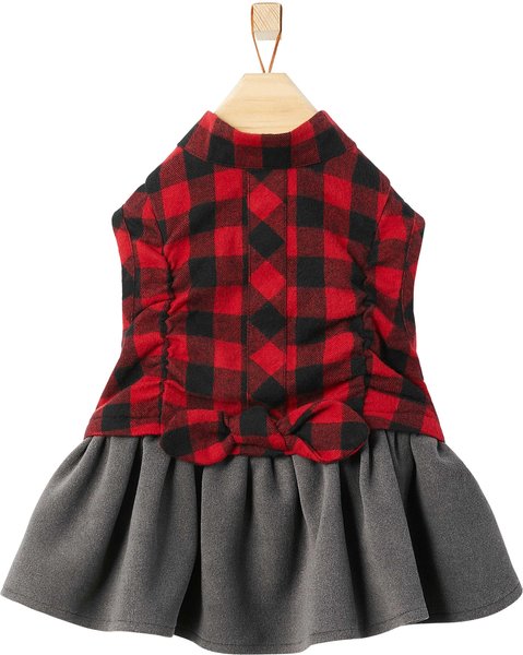 FRISCO Flannel Dog & Cat Dress, Small - Chewy.com