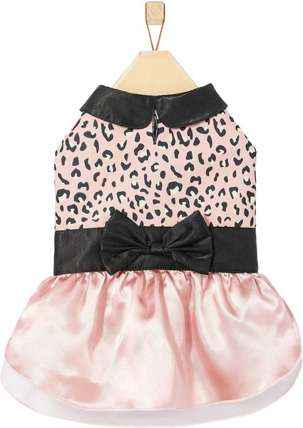 Frisco Pink Cheetah Dog & Cat Dress, Small slide 1 of 9