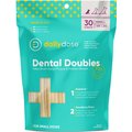 dailydose Dental Doubles Small Grain-Free Mint & Chicken Flavor Dental Dog Treats, 30 count