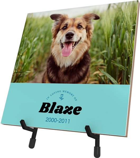 Frisco Personalized "Love" Memorial Ceramic Photo Tile with Stand, 8" x 10" slide 1 of 3