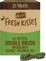 Merrick Fresh Kisses Infused with Coconut Oil & Botanicals Large Dental Dog Treats, 22 count
