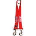 GoTags Personalized Dual Dog Leash Coupler, Red, Large