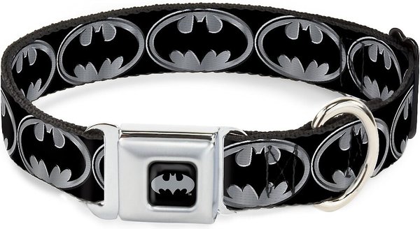 Buckle-Down Batman Shield Polyester Dog Collar, Large: 15 to 24-in neck, 1-in wide slide 1 of 9