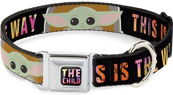 Buckle-Down Star Wars the Child Chibi Pod Pose Polyester Dog Collar, Small: 9.5 to 13-in neck, 1-in wide slide 1 of 9