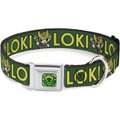 Buckle-Down Kawaii Loki Standing Pose Polyester Dog Collar, Large: 15 to 24-in neck, 1-in wide