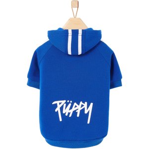 Frisco Püppy Dog & Cat Athletic Hoodie, Blue, Small