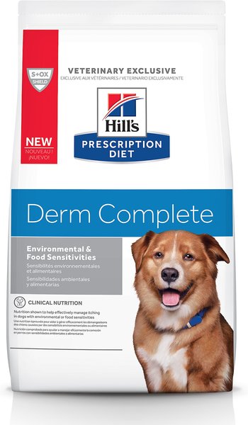 Hill's Prescription Diet Derm Complete Dry Dog Food, 6.5-lb bag slide 1 of 9