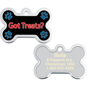 QUICK-TAG Personalized Dog ID Tag, Got Treats - Chewy.com