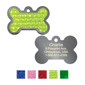 Quick-Tag Personalized Dog & Cat ID Tag, Reflective