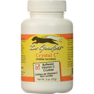 Dr. Goodpet Crystal C Buffered Vitamin C Crystals Dog & Cat Supplement, 2-oz jar