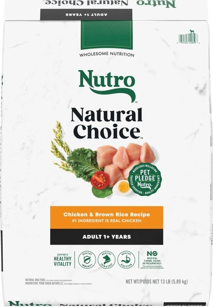 Nutro Natural Choice Adult Chicken & Brown Rice Recipe Dry Dog Food, 13-lb bag slide 1 of 10