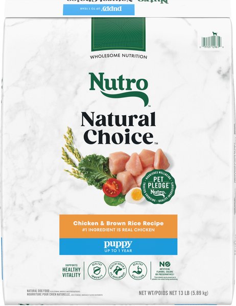 Nutro Natural Choice Puppy Chicken & Brown Rice Recipe Dry Dog Food, 13-lb bag slide 1 of 10