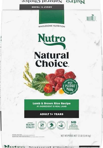 Nutro Natural Choice Adult Lamb & Brown Rice Recipe Dry Dog Food, 12-lb bag slide 1 of 10