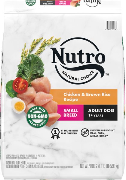 Nutro Natural Choice Small Breed Adult Chicken & Brown Rice Recipe Dry Dog Food, 13-lb bag slide 1 of 11