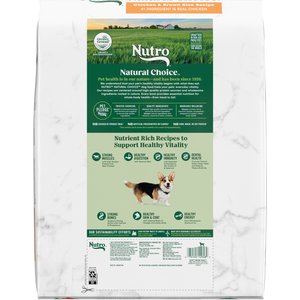 Nutro Natural Choice Small Breed Adult Chicken & Brown Rice Recipe Dry Dog Food, 13-lb bag