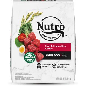 Nutro Natural Choice Adult Beef & Brown Rice Recipe Dry Dog Food, 12-lb bag
