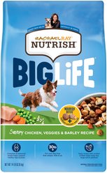 Rachael Ray Nutrish Big Life Large Breed Savory Chicken, Veggies & Barley Recipe Dry Dog Food, 14-lb bag