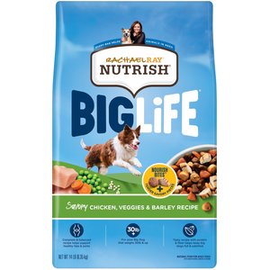 Rachael Ray Nutrish Big Life Large Breed Savory Chicken, Veggies & Barley Recipe Dry Dog Food, 14-lb bag