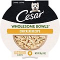 Cesar Wholesome Bowls Chicken Recipe Small Breed Adult Wet Dog Food, 3-oz tray, case of 10
