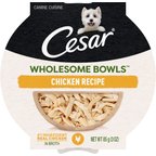 Cesar Wholesome Bowls Chicken Recipe Small Breed Adult Wet Dog Food, 3-oz tray, case of 10