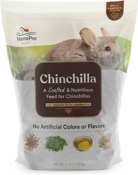 Manna Pro Crafted & Nutritious Chinchilla Food, 5-lb bag slide 1 of 6