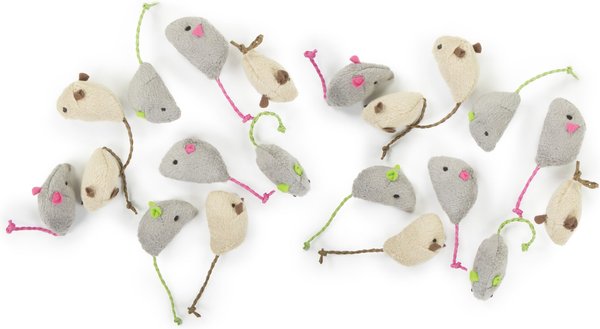 SMARTYKAT Skitter Critters Catnip Mice Cat Toys with Catnip