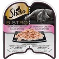 Sheba Perfect Portions Bistro Salmon in Creamy Sauce Adult Wet Cat Food, 2.64-oz tray, case of 24