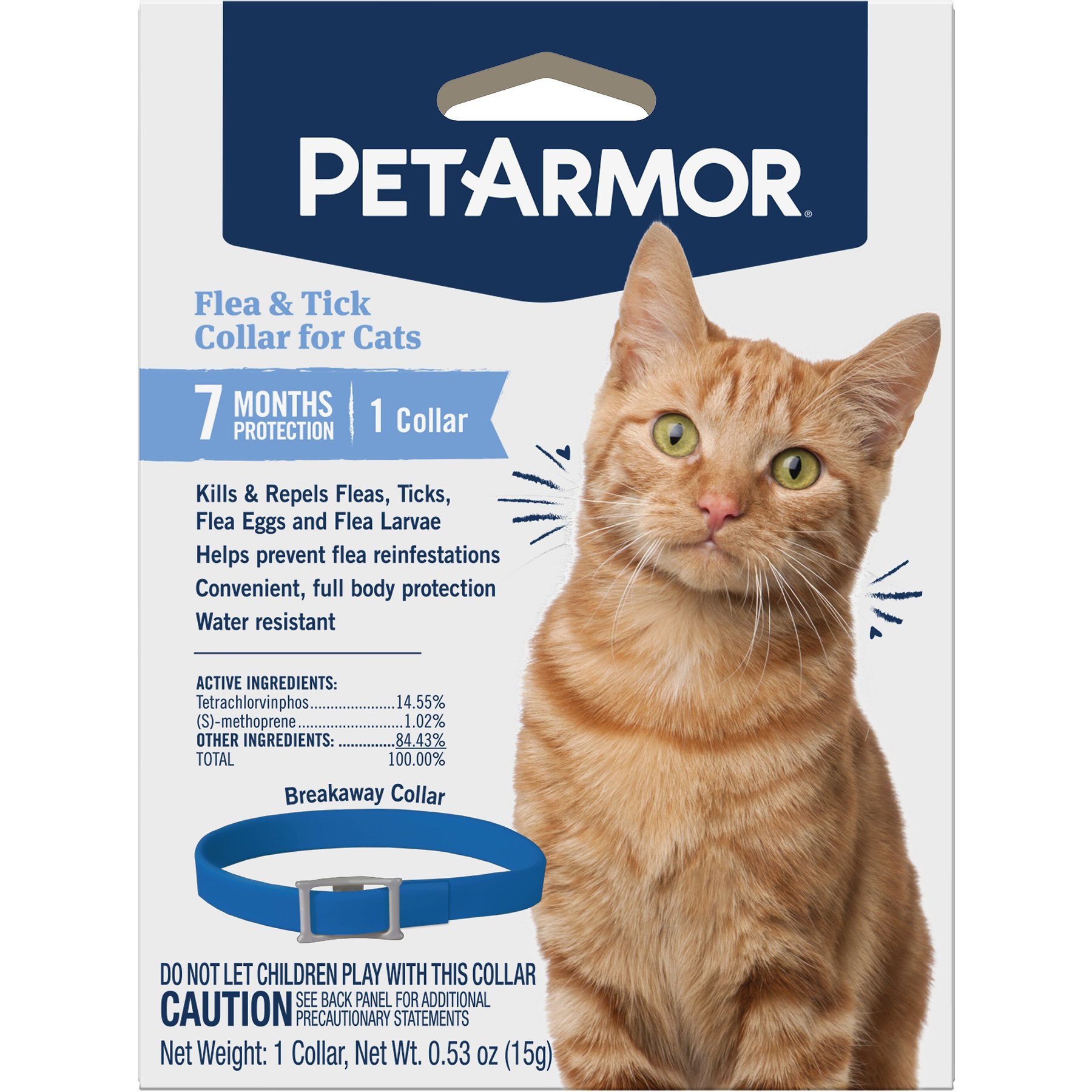 Discontinued PETARMOR Flea Tick Cat Collar 7 mos. supply 1 count Chewy