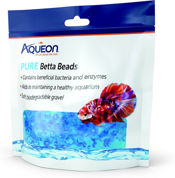 Aqueon PURE Betta Beads Aquarium Water Care, 8.8-oz bag, Blue slide 1 of 8