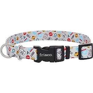Traffic Signs Dog Collar, MD - Neck: 14 - 20-in, Width: 3/4-in